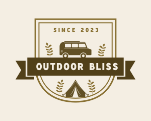 Travel Camp Van logo design