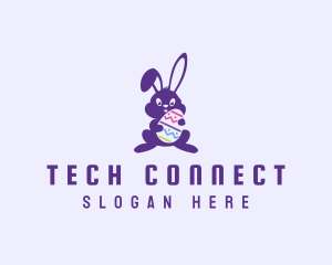 Easter Bunny Rabbit Logo