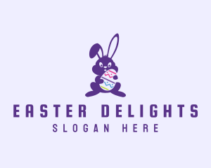 Easter Bunny Rabbit logo