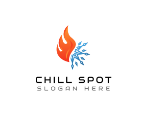 Thermal Heating Cooling logo design