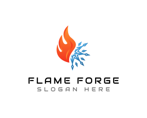 Thermal Heating Cooling logo design