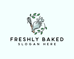 Piping Whisk Baking logo design