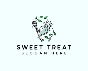 Piping Whisk Baking logo design