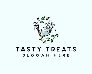 Piping Whisk Baking logo design