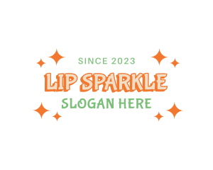 Quirky Sparkle Wordmark logo design