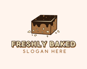 Chocolate Brownies Dessert logo design