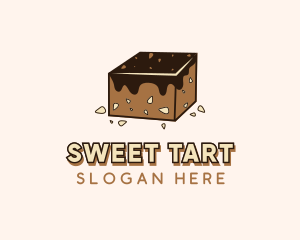 Chocolate Brownies Dessert logo design