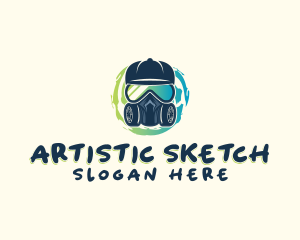 Graffiti Artist Paint logo design