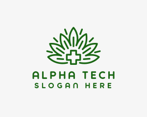 Medical Marijuana Plant logo design