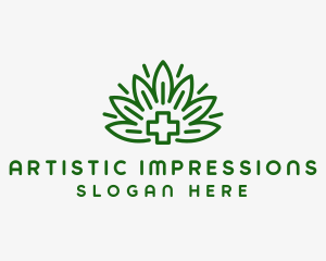 Medical Marijuana Plant logo design