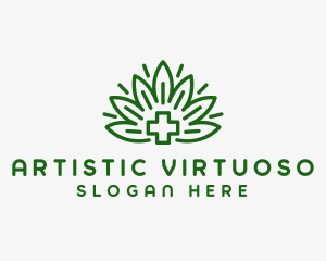 Medical Marijuana Plant logo design