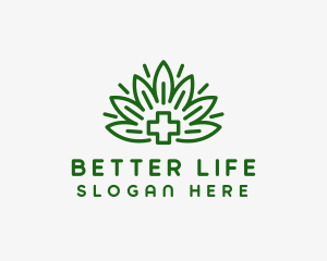 Medical Marijuana Plant logo design