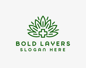 Medical Marijuana Plant logo design