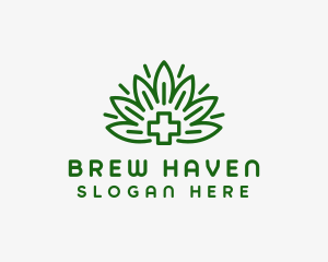 Medical Marijuana Plant logo design