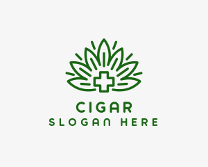 Medical Marijuana Plant logo design