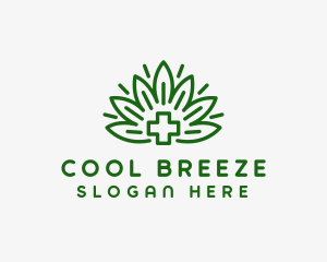 Medical Marijuana Plant logo design