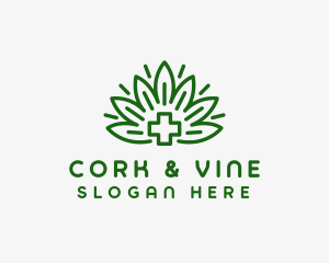 Medical Marijuana Plant logo design