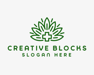 Medical Marijuana Plant logo design