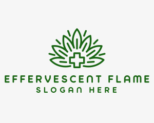 Medical Marijuana Plant logo design