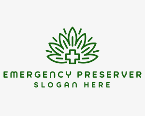 Medical Marijuana Plant logo design