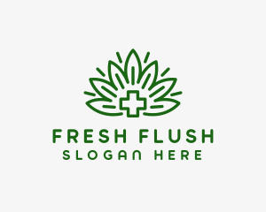 Medical Marijuana Plant logo design