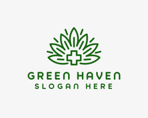 Medical Marijuana Plant logo design