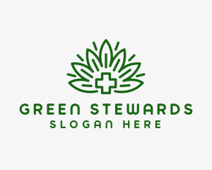 Medical Marijuana Plant logo design