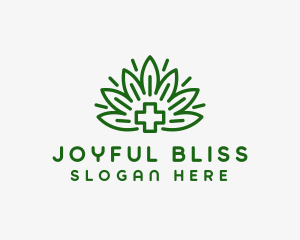 Medical Marijuana Plant logo design