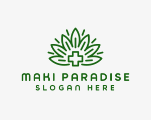 Medical Marijuana Plant logo design