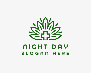 Medical Marijuana Plant logo design