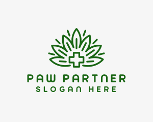 Medical Marijuana Plant logo design