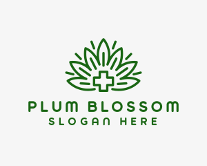 Medical Marijuana Plant logo design