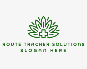 Medical Marijuana Plant logo design