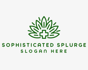 Medical Marijuana Plant logo design