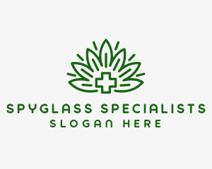 Medical Marijuana Plant logo design