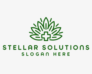 Medical Marijuana Plant logo design