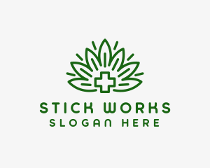 Medical Marijuana Plant logo design