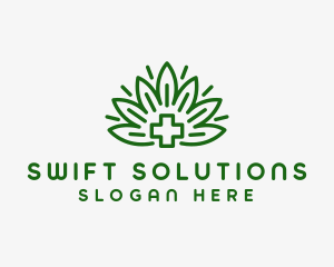 Medical Marijuana Plant logo design