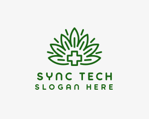 Medical Marijuana Plant logo design