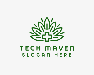 Medical Marijuana Plant logo design