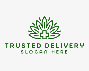 Medical Marijuana Plant logo design