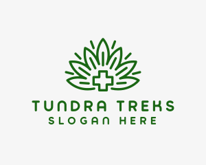 Medical Marijuana Plant logo design