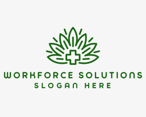 Medical Marijuana Plant logo design