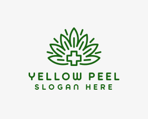 Medical Marijuana Plant logo design