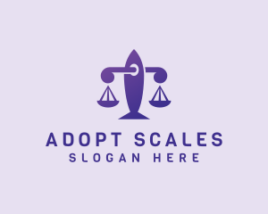 Justice Legal Scale logo design