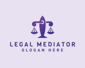 Justice Legal Scale logo design