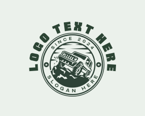 Adventure SUV driving logo