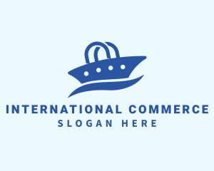 Blue Ship Bag logo design