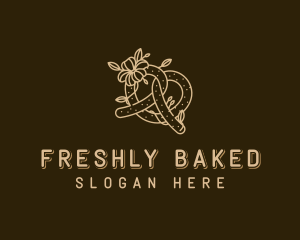 Patisserie Pretzel Baker logo design