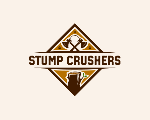 Lumberjack Axe Carpenter logo